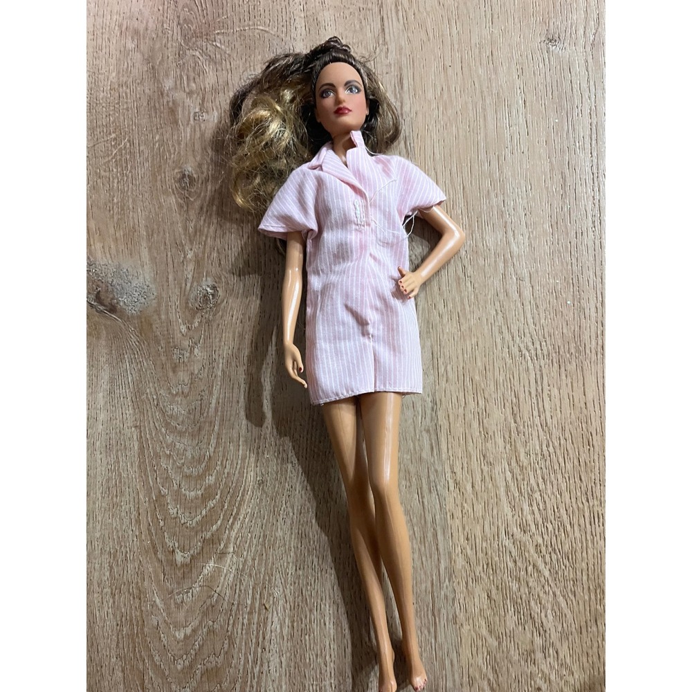 Mattel Barbie Model Muse Head Latina Brunette Blonde Highlights Barbie Fashion